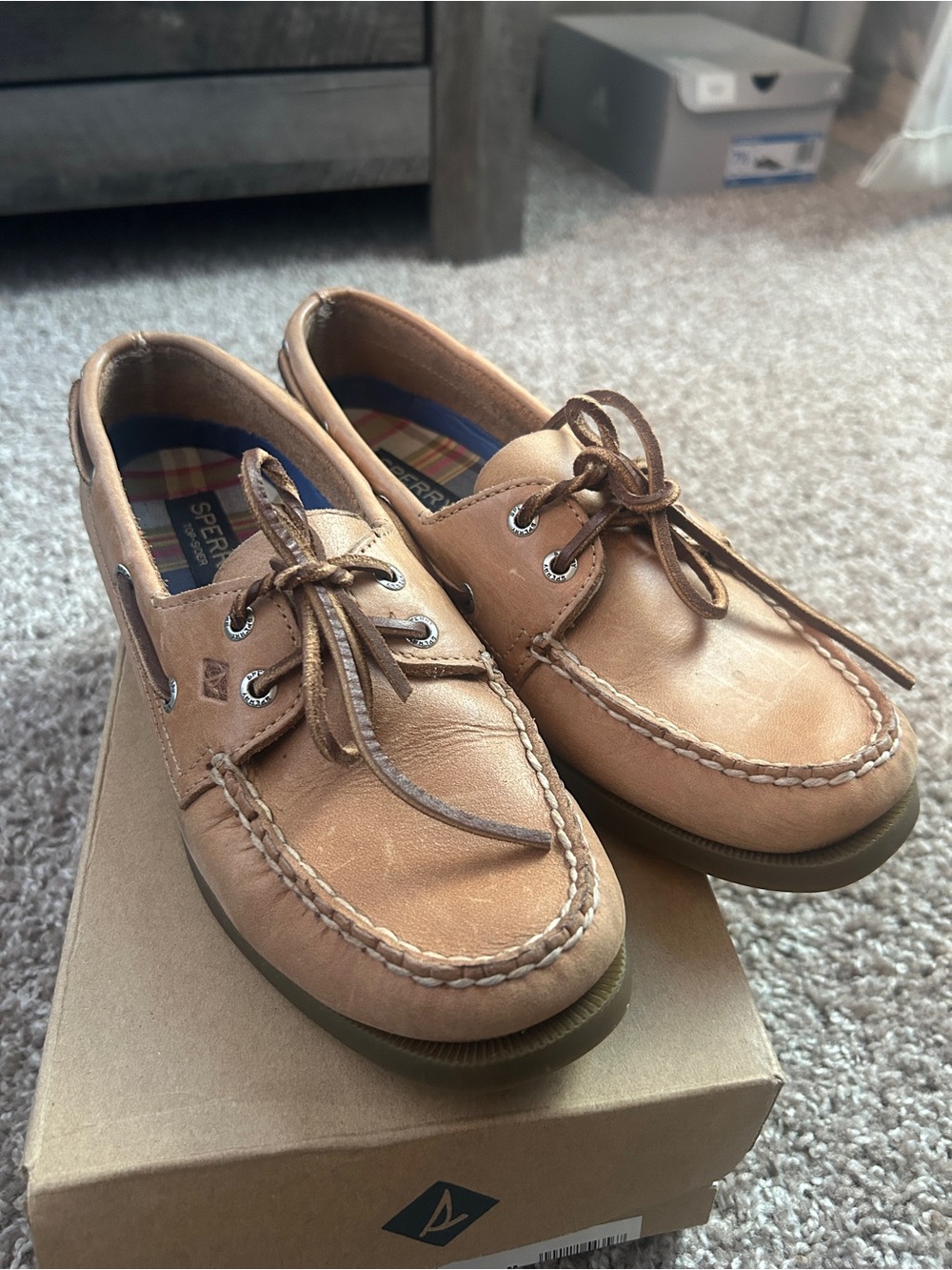 Sperry Tan Boat Shoes
